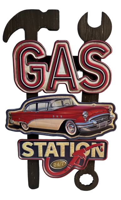 Peltitaulu Gas Station - Taulut, kehykset - PELT281 - 1