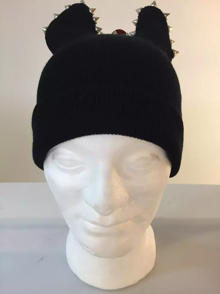 Pipo,niiteillä, musta - Pipot - PI401 - 1