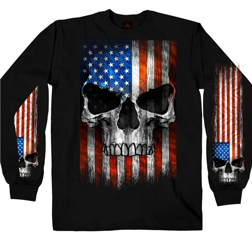 Pitkähiha, Patriot Skull - Pitkähihaiset paidat - PH251 - 1