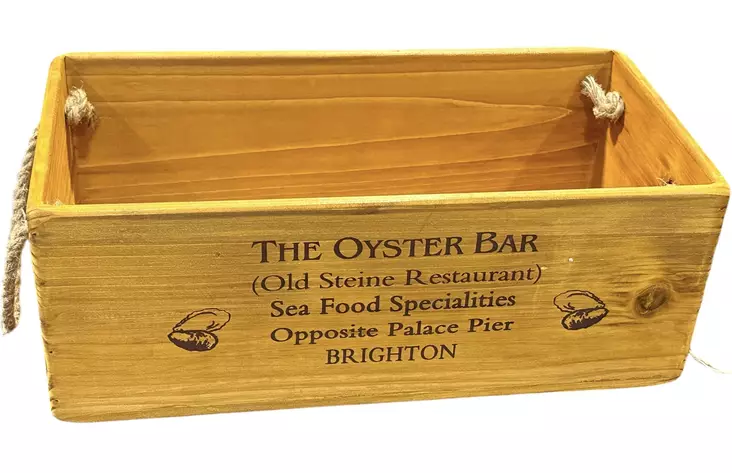 Puinen laatikko köysikahvoilla, XL - Korit ja tarjottimet, sisustuslaatikot - PUU21 - 1