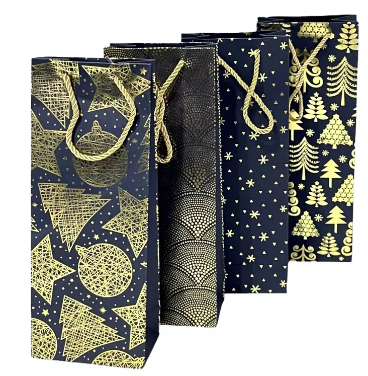 Pullokassi Musta/kulta 36 x 14 cm - Joulu - KAS21 - 1