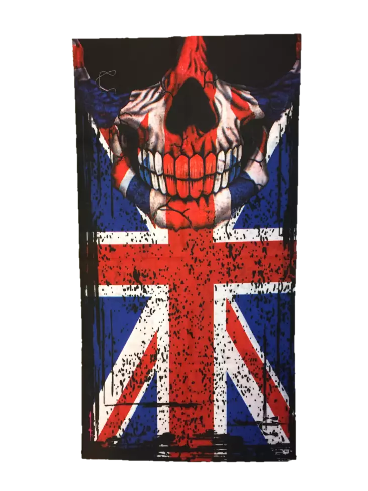 Putkihuivi, Brittilippu ja kallo - Putkihuivit - B211 - 1