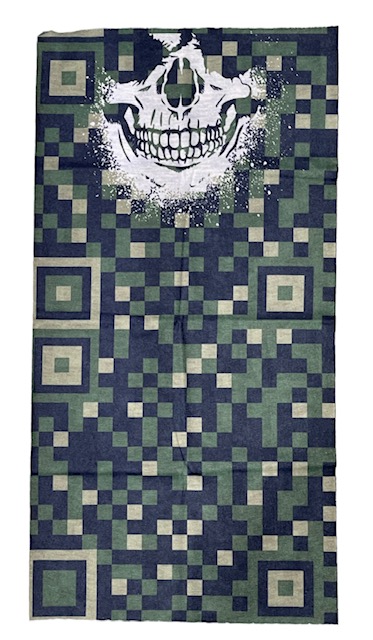 Putkihuivi, Puolikas Kallo, vihreät ruud - Putkihuivit - B181 - 5