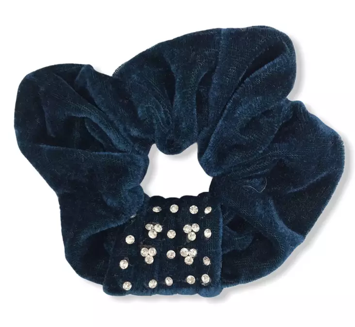 Sinivihreä hiusdonitsi koristekivillä - Hiuskoristeet - PIN331 - 1