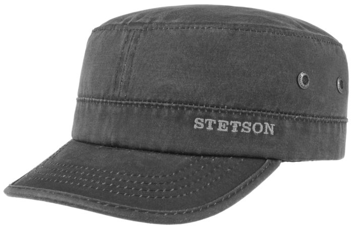 Stetson Army Cap, musta - Flat Capit - STHAT1 - 1