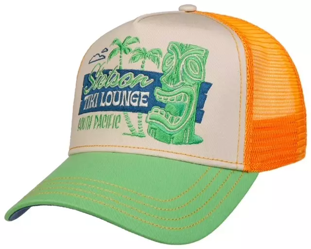 Stetson Trucker Cap Tiki Lounge oranssi - Lippikset - STHAT61 - 1