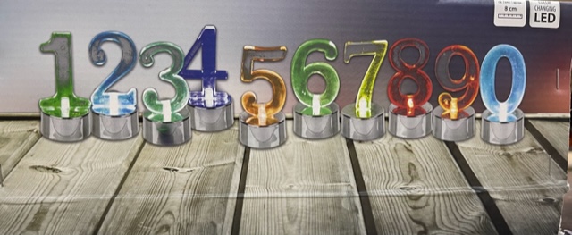 Synttärituikku, LED n. 8 cm - Valaisin, valoketju - VALO11 - 1