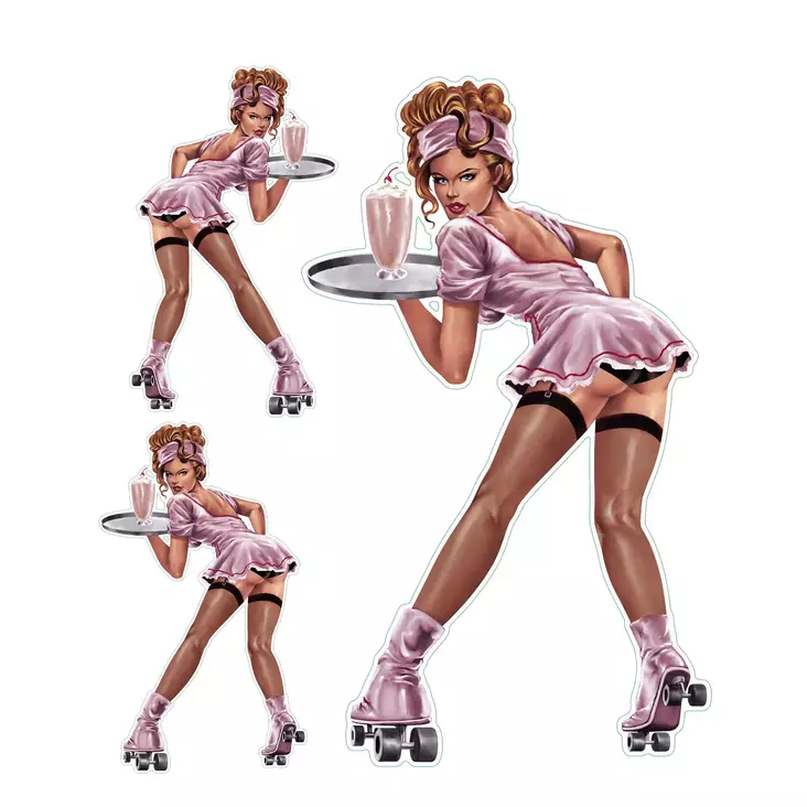 Tarra-arkki Skater Girl Pin Up - Tarrat - TAR401 - 1