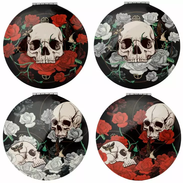 Taskupeili Skulls & Roses, 70 mm - Kauneudenhoito - PRT1161 - 1