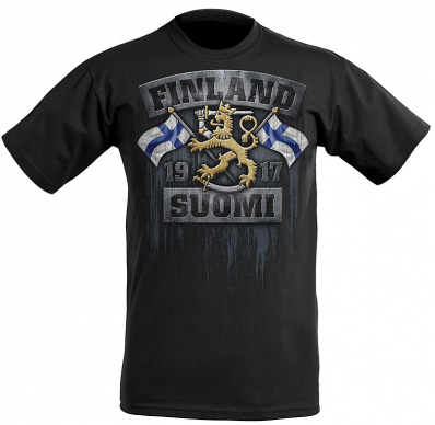 Tpaita Liput ja Suomi Leijona Finland - T-paidat - TP1241 - 1