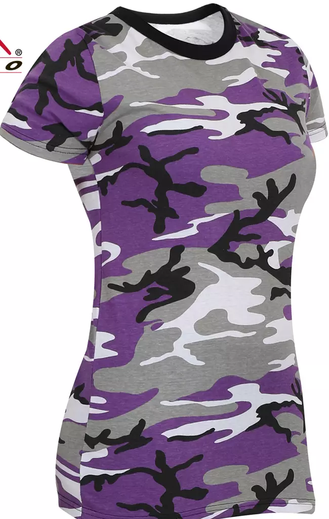 Tpaita Ultra violet camo pitkä paita - T-paidat - ROT111 - 1