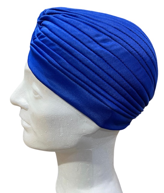 Turbaani, sininen - Hiuskoristeet - HAT131 - 1