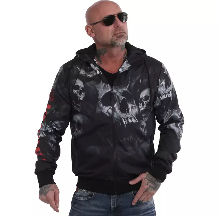 Yakuza Muerte Skull tuulitakki - Kangastakit - YA11 - 1