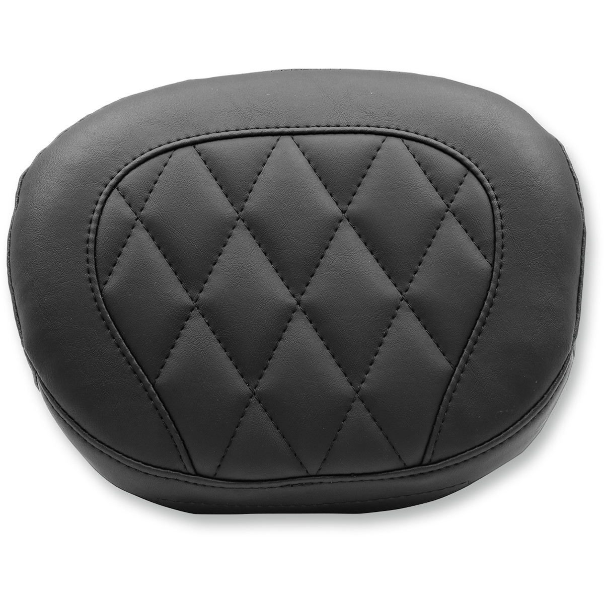 SISSY BAR PAD VINYL DISTRESSED BLACK DIAMOND STITCH