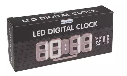 Digitaalinen kello led-valolla - Seinälle - KE112 - 10