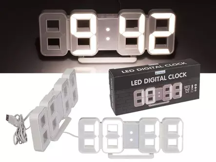 Digitaalinen kello led-valolla - Seinälle - KE112 - 9