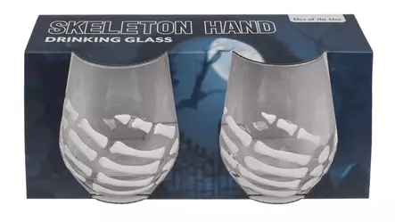 Juomalasi Skeleton Hand 2 kpl - Juomalasit - LASI22 - 2