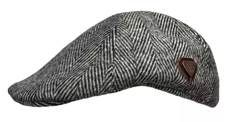 Lätsä Tweed mustavalkoinen - Flat Capit - LC802 - 1