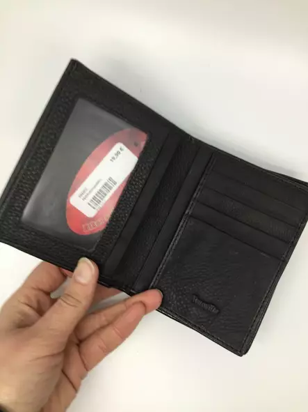 Nahkalompakko, Bosiluo, musta - Lompakot ja rahakukkarot - KN352 - 2