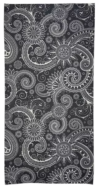 Putkihuivi Mustavalkoinen ornamentti - Putkihuivit - B442 - 1