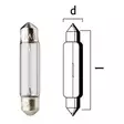 BULB FESTOON 12V 3W SV5,5 6,2X28MM 10PK - Polttimot - 20600412 - 1