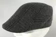 Flatcap, Darkgray/black ruutu one size - Flat Capit - LC542 - 5