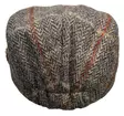 Flatcap Harmaa Tweed ruutuviivoin - Flat Capit - LC812 - 3