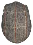 Flatcap Harmaa Tweed ruutuviivoin - Flat Capit - LC812 - 2