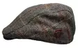 Flatcap Harmaa Tweed ruutuviivoin - Flat Capit - LC812 - 1