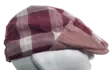 Flatcap puna valko ruudullinen isoruutu - Flat Capit - LC602 - 4