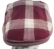 Flatcap puna valko ruudullinen isoruutu - Flat Capit - LC602 - 3