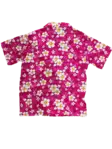 Havaijipaita, Pinkki, valkoiset kukat - Kauluspaidat - KP192 - 2
