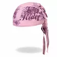 Headwrap,Hot Leathers, Lady Rider Floral - Headwrapit - HW172 - 2