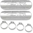 HEAT SHIELD FLAMING SKULL CHROME - Pakoputket ja niiden osat - 18610102 - 1