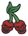 Kangasmerkki Skull cherries - Kangasmerkit - K1652 - 1