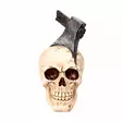 Kirveskallo, 10 x 18 x 15 cm - Kallot, Halloweenrekvisiitta - HOR752 - 2