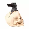 Kirveskallo, 10 x 18 x 15 cm - Kallot, Halloweenrekvisiitta - HOR752 - 6