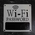 Kyltti Wi-Fi Password Valurauta - Taulut, kehykset - PELT382 - 1