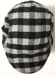 Lätsä, mustavalko ruutu flat cap - Flat Capit - LC462 - 3