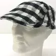 Lätsä, mustavalko ruutu flat cap - Flat Capit - LC462 - 1