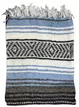 Mexico viltti, L. Blue Charcoal White - Kodin tekstiilit - MEX62 - 1