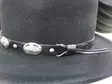 Musta huopahattu Concho-nauha - Hatut - HAT52 - 4