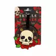 Nimilappu Skulls and Roses 9,5 x 9,5 cm - Oheistuotteet - PRT1442 - 1
