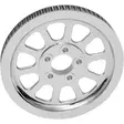 REAR BELT PULLEY 10-SPOKE CHROME 66T - Rattaat ja hihnapyörät - 12010542 - 1