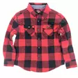 Ruutupaita LASTEN punamusta ruutu - Pitkähihaiset paidat - KID492 - 1