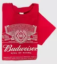 T-paita Budweiser White logo - T-paidat - TP1262 - 2