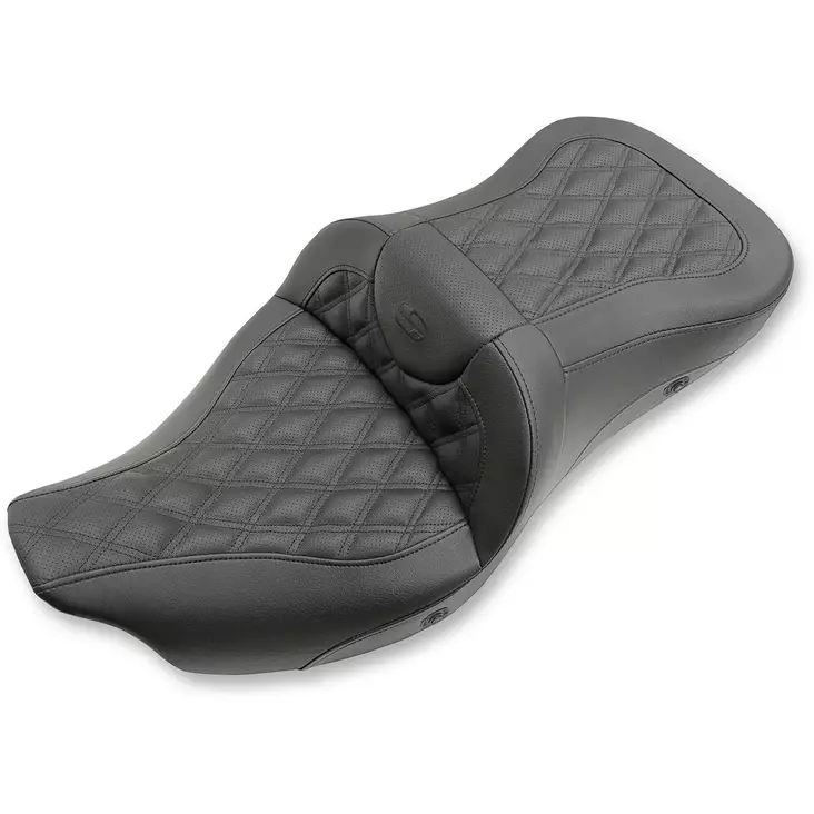 2-UP HEATED SEAT ROAD SOFA LS HEATED FRONT|REAR LEATHER|SADDLEGEL™ BLACK - Satulat ja satulanpäälliset - 08011042 - 1