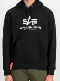 Alpja huppari musta Big Logo ei vetskari - Hupparit - ALP122 - 1