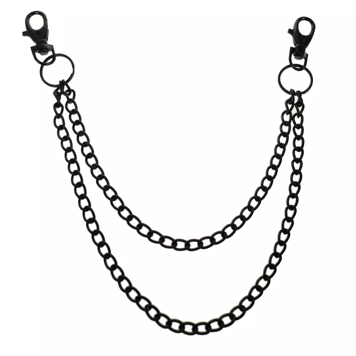 Avainketju, musta tuplaketju - Avainketjut - KJ212 - 1