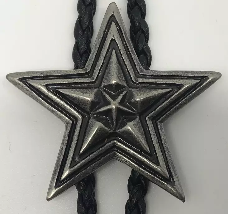 BOLO, metallitähti, hopea - Kravatit ja bolo - BA92 - 1